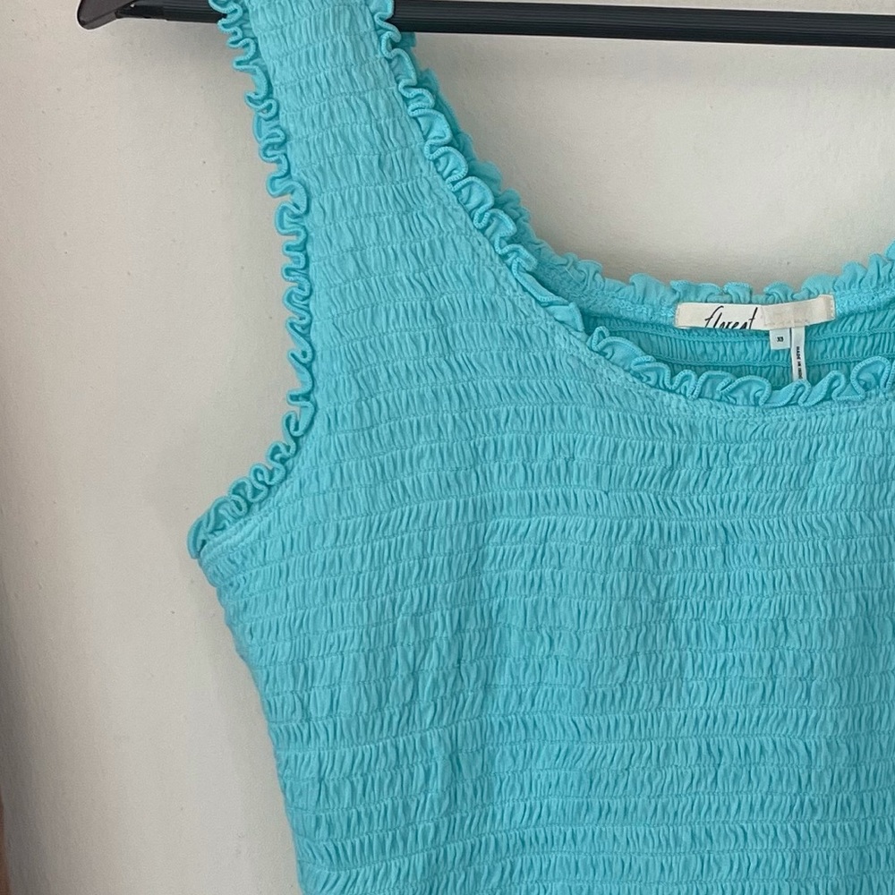 •SOLD• Anthropologie Floreat Smocked Ruffled Crop Top - Picture 4 of 7
